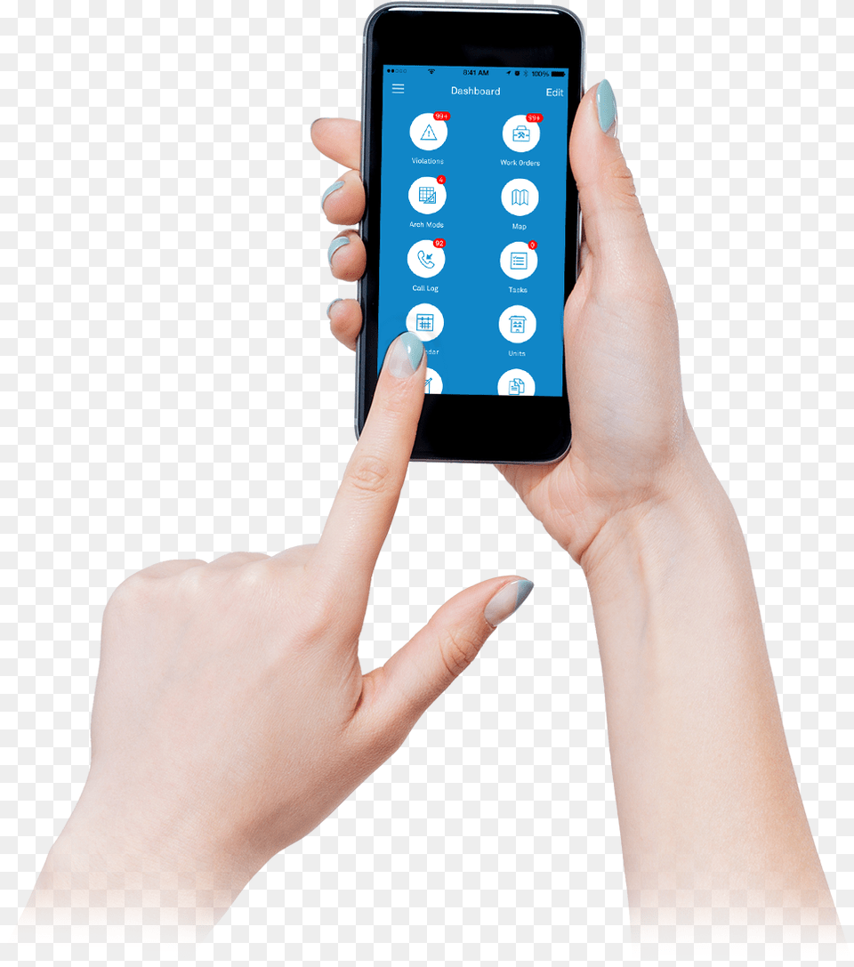 Phone In Hand Phone In Hand Transparent Background, Electronics, Mobile Phone, Adult, Female Free Png Download