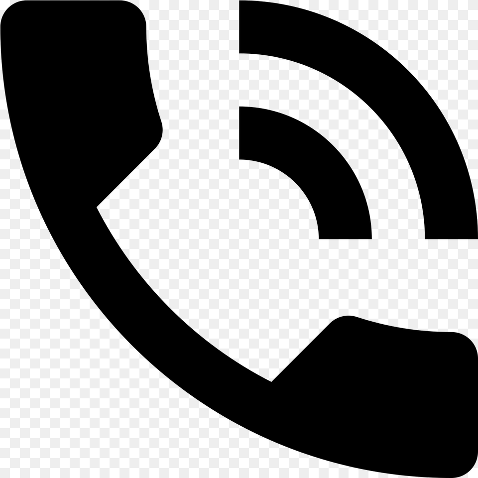 Phone In Talk Icon, Gray Png Image