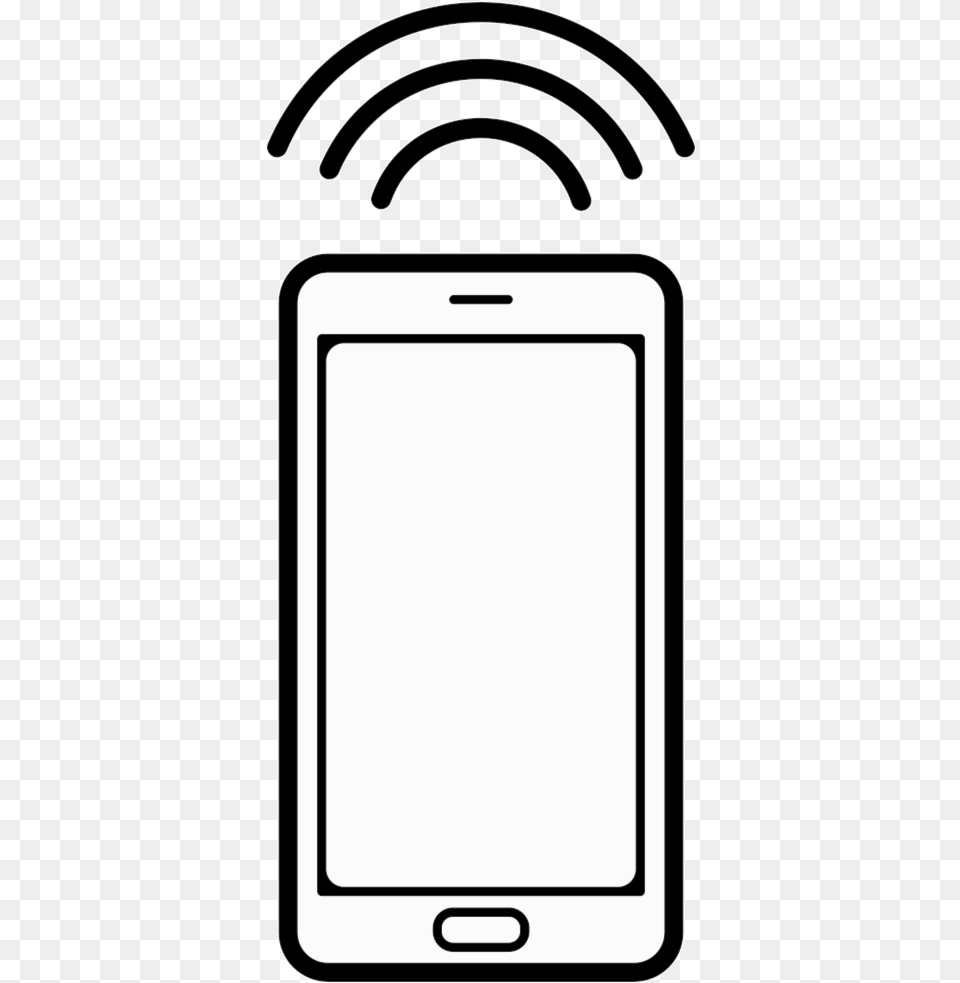 Phone Mobile With Connection Signal Comments Clipart Movil Con, Electronics, Mobile Phone Png