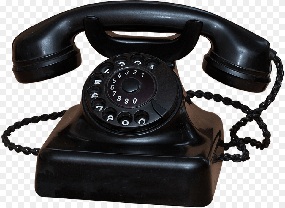Phone Old 1955 Telephone Handset Year Built Phone Was Tied Humans Were Electronics, Car, Dial Telephone, Transportation Free Png Download