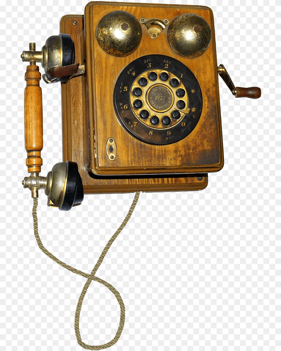 Phone Old Wood Photo Old Antiques, Electronics, Dial Telephone Png Image