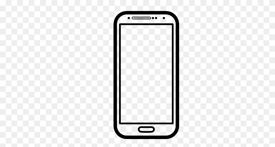 Phone Sign Clip Art, Gray Free Png Download