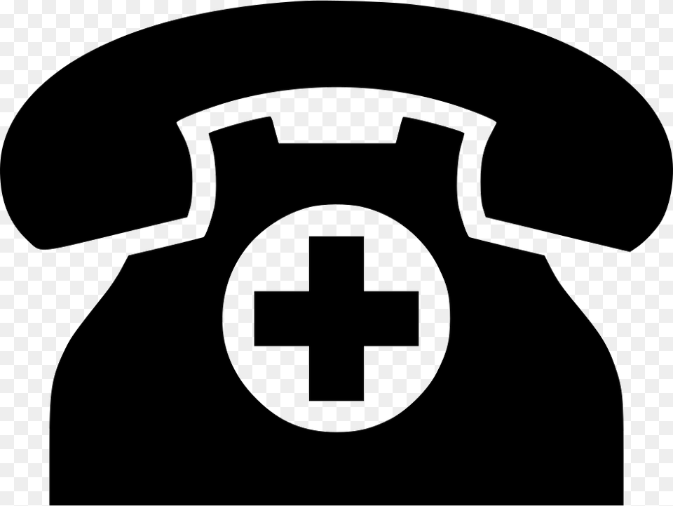 Phone Telephone Ambulance Svg Telephone Call Icon, Stencil, Electronics, Logo, Symbol Free Png
