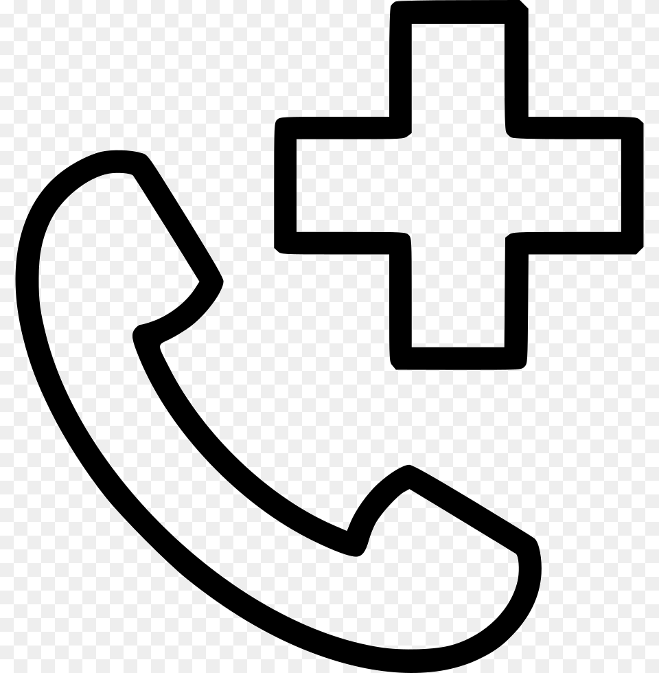 Phone Telephone Hospital Doctor Ambulance Phone Hospital Icon, Symbol, Logo, Smoke Pipe Free Png Download