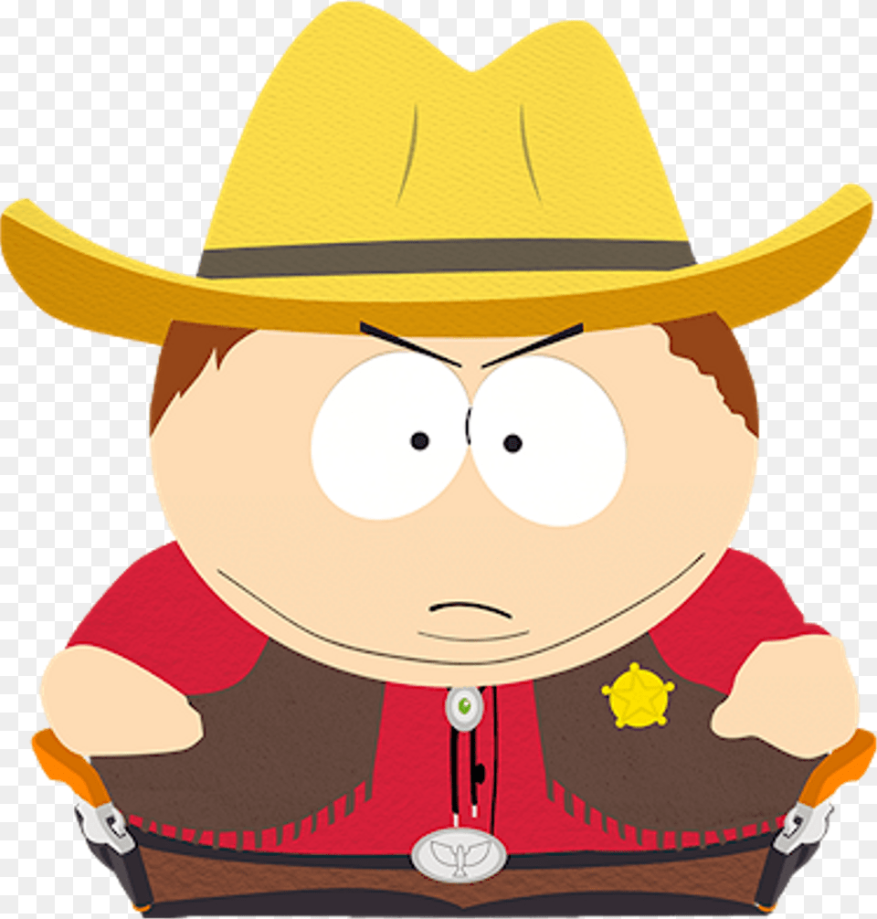 Phonedestroyer Sticker South Park Phone Destroyer Sheriff Cartman, Clothing, Hat, Cowboy Hat, Baby Free Png Download