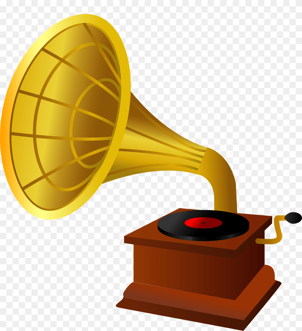 Phonograph Clipart, Brass Section, Horn, Musical Instrument Free Transparent Png