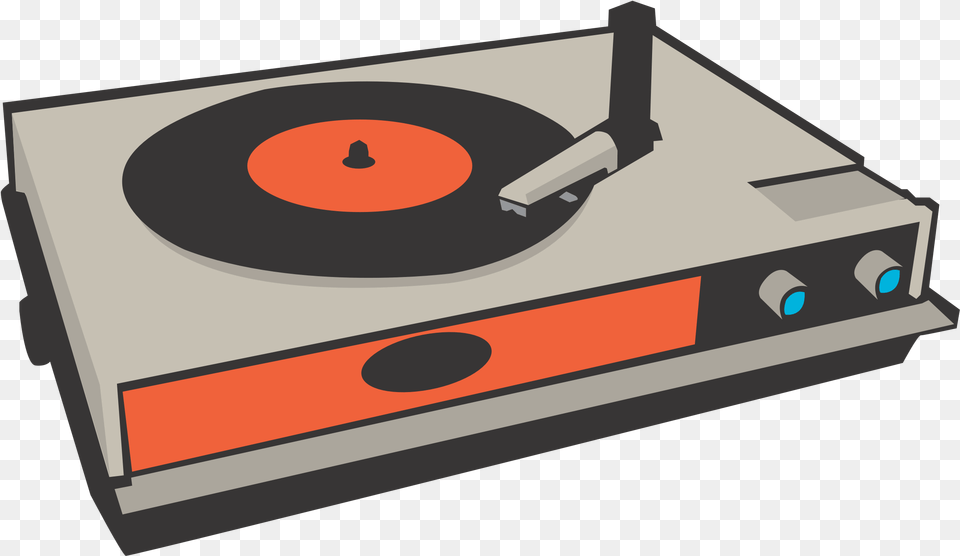 Phonograph Record Disc Jockey Music Record Player Clip Art, Electronics, Cd Player Free Png