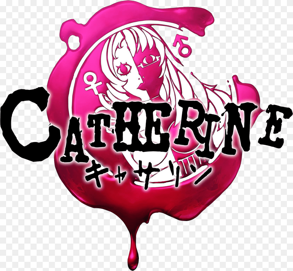 Photo 12 Of 186 Video Game Logos Catherine Game Logo, Book, Publication, Face, Head Free Transparent Png