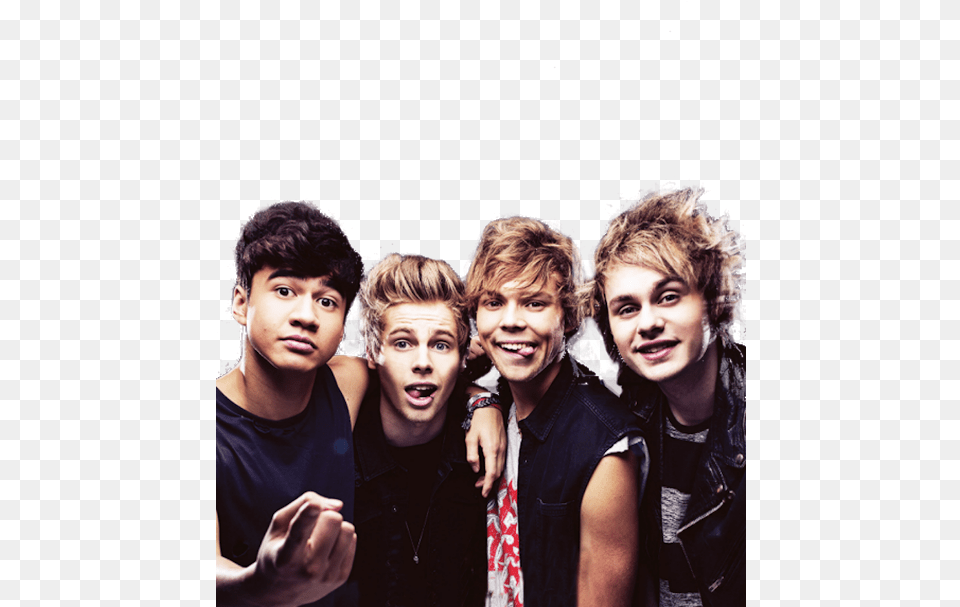 Photo 5 Seconds Of Summer White Background, Head, People, Person, Hand Png