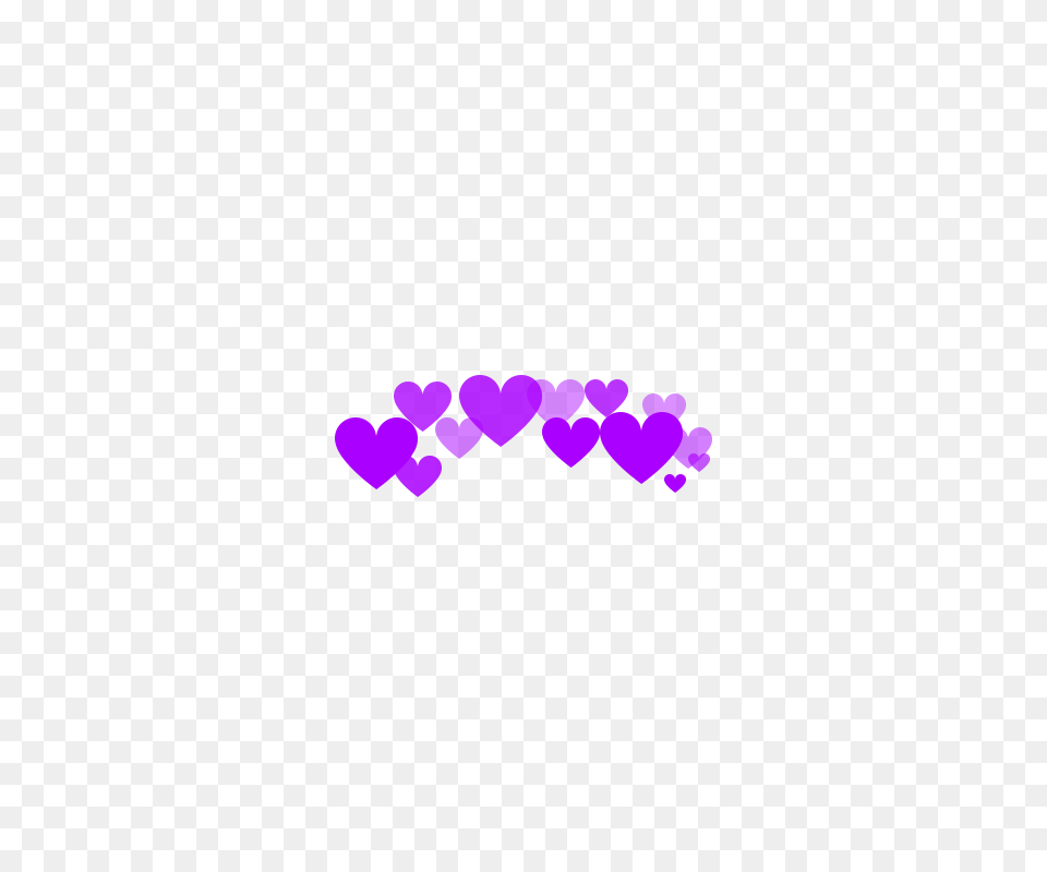 Photo Booth Hearts Image, Purple Png