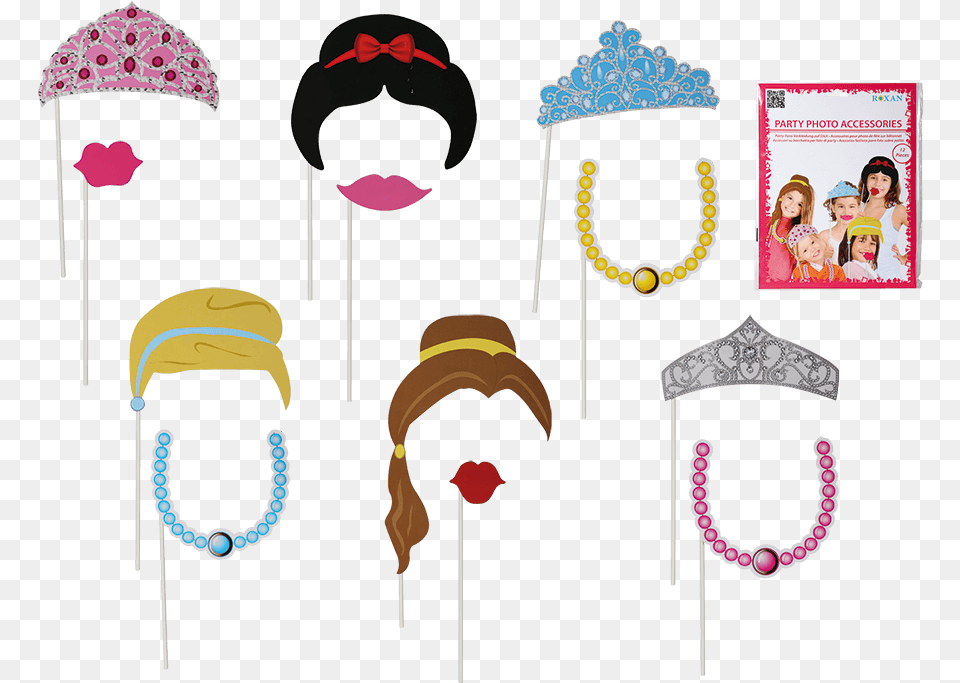 Photo Booth Props Princess Hen Party Photo Props, Accessories, Earring, Jewelry, Necklace Free Png