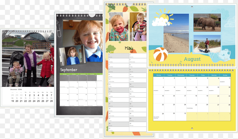 Photo Calendar Montage Collage, Text, Person, Baby, Head Free Transparent Png