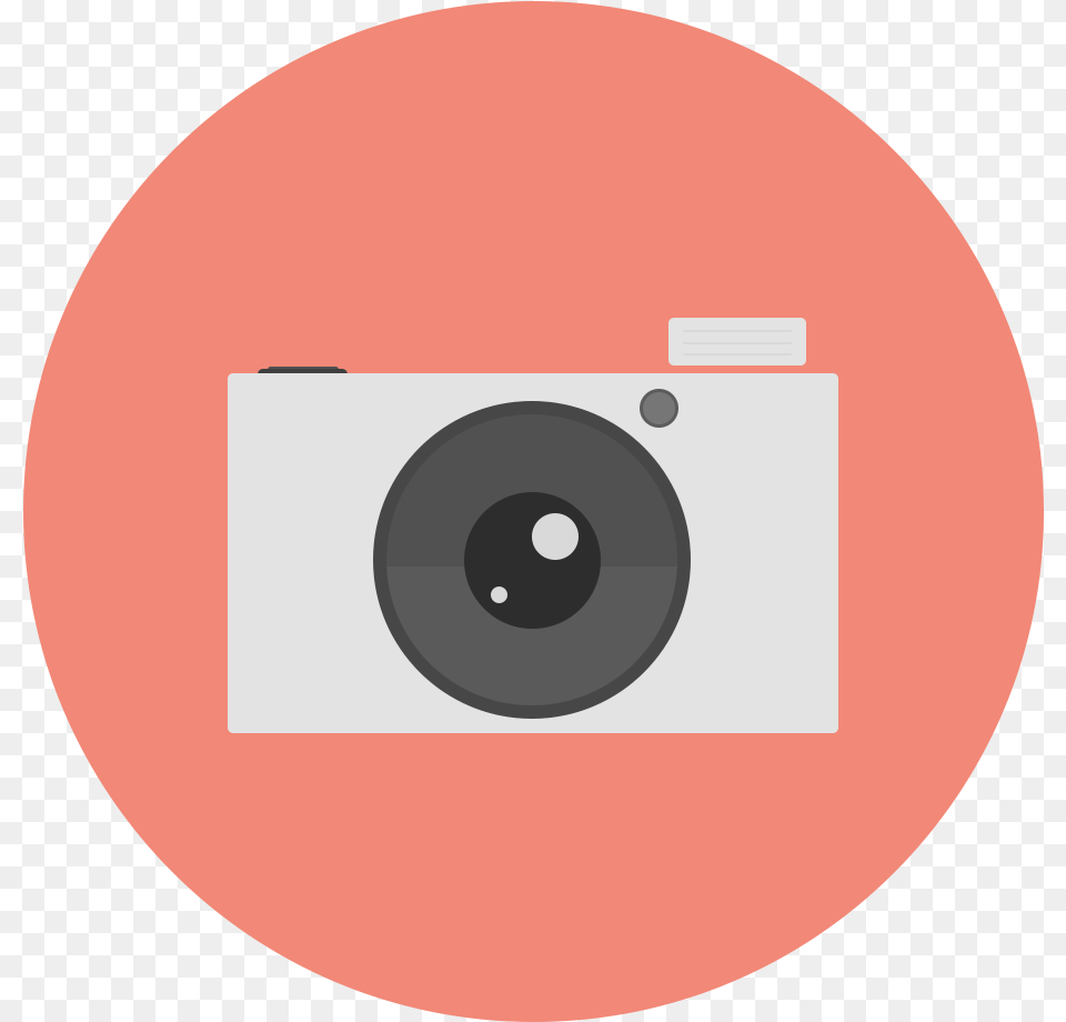 Photo Camera Camera Flat Vector, Disk, Electronics, Photography, Digital Camera Free Png Download