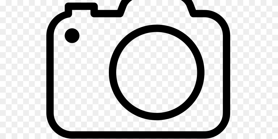Photo Camera Clipart Black And White Download, Gray Png Image