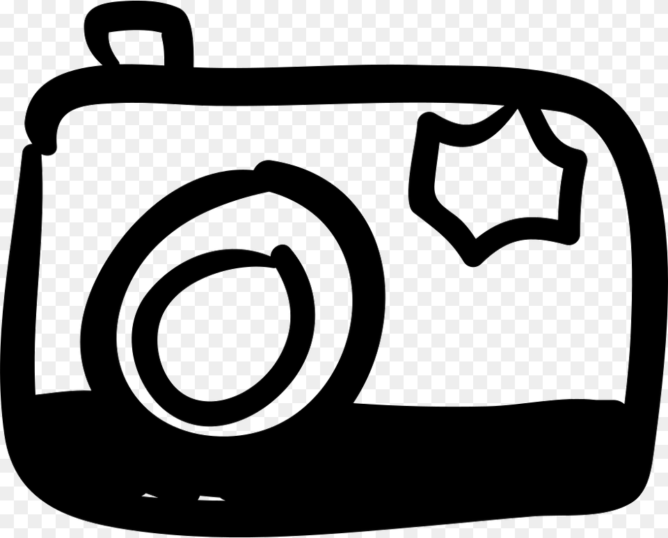 Photo Camera Hand Drawn Tool Camera Hand Drawn, Accessories, Bag, Handbag, Purse Png Image