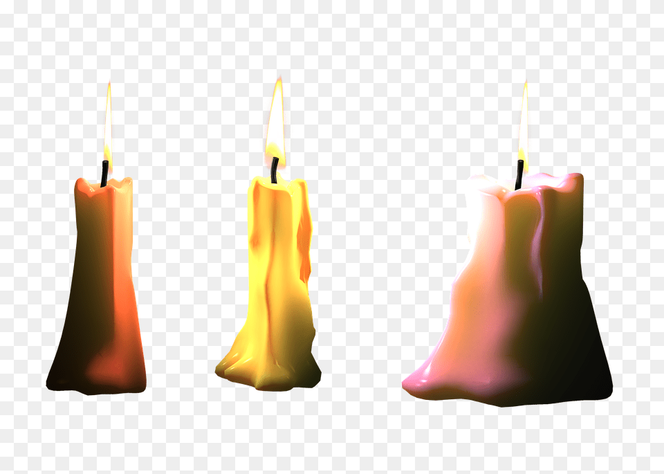 Photo Candles Flame Candle Wax Light Isolated Bill, Fire Free Png Download