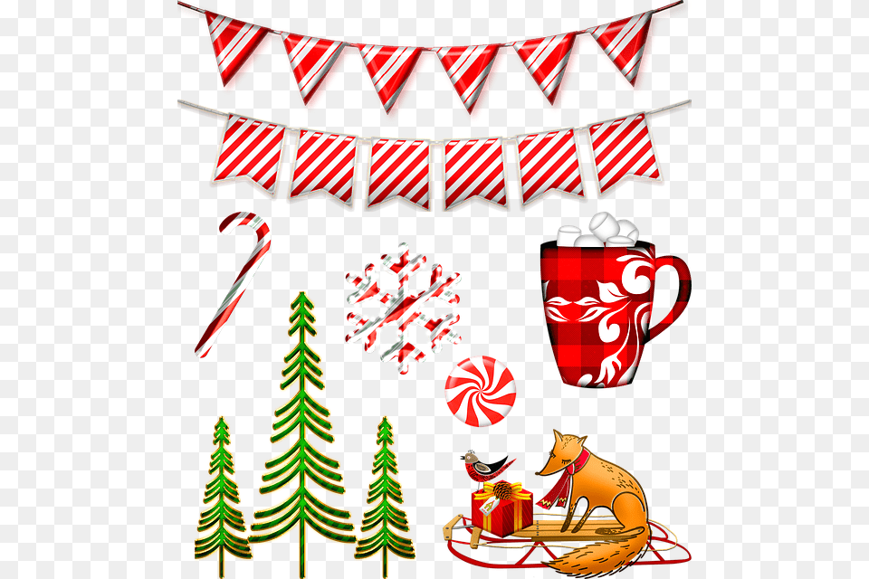 Photo Candy Cane Bunting Christmas Banner Christmas Christmas Day, Circus, Leisure Activities, Sweets, Food Free Png