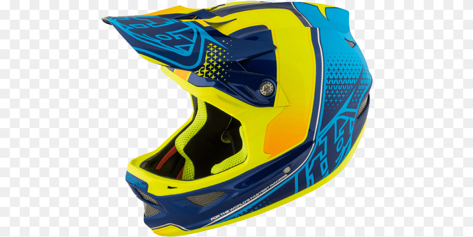 Photo De Casque D3 Composite Starburst Yellow Troy Lee Designs Helmet, Crash Helmet, Clothing, Hardhat Free Png Download