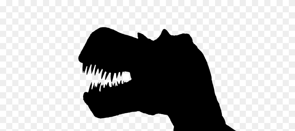 Photo Dino No Background The Silhouette Gad Dinosaur, Gray Png