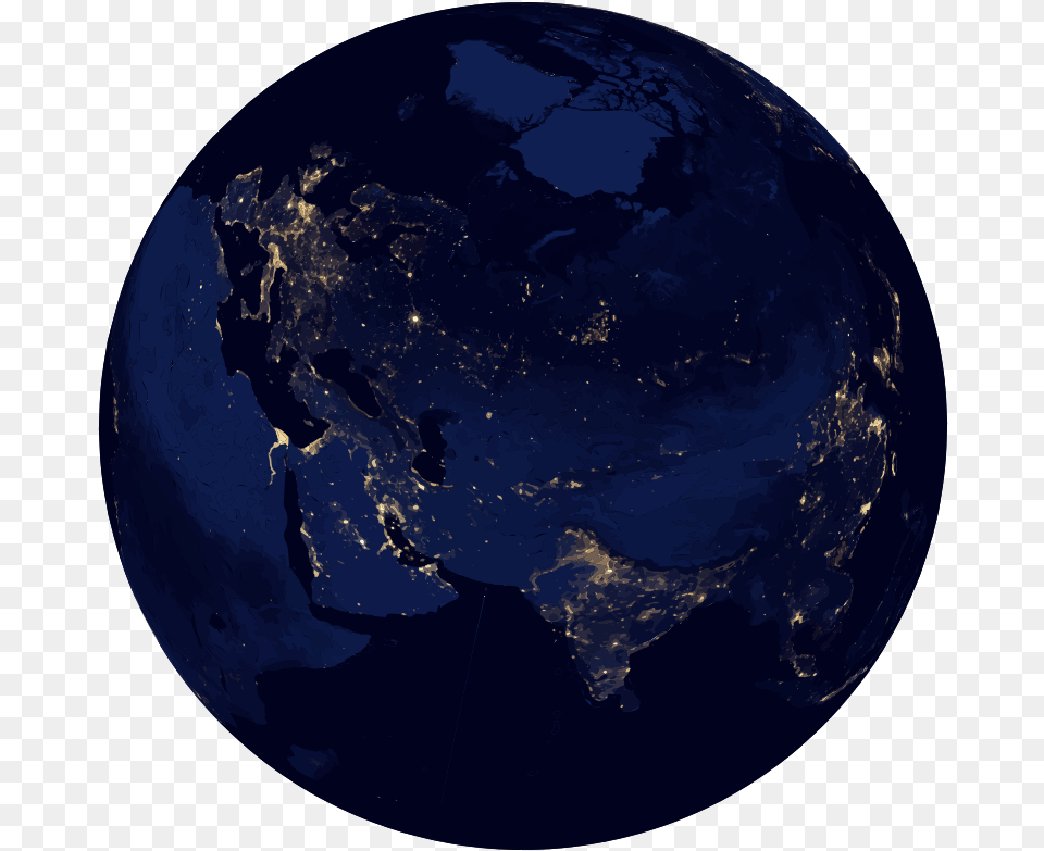 Photo Earth Earth At Night, Astronomy, Globe, Outer Space, Planet Free Transparent Png