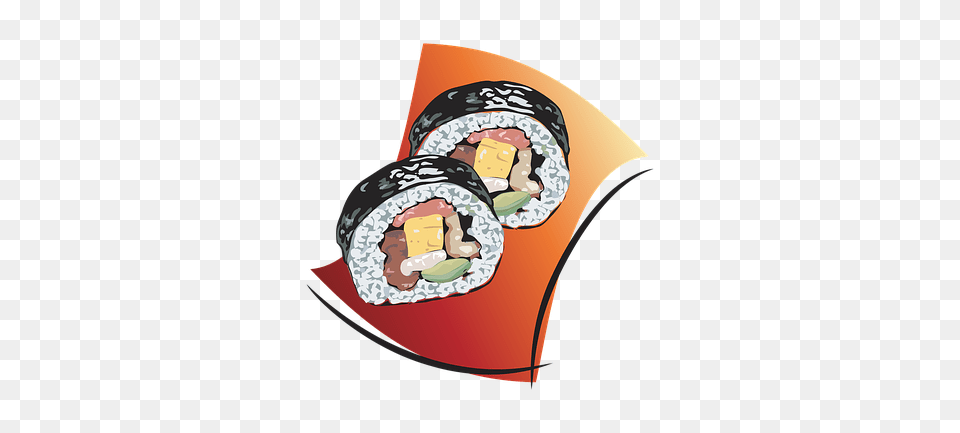 Photo Food Sushi Chinese Seafood Rice Raw Roll Fish, Dish, Meal, Grain, Produce Free Png