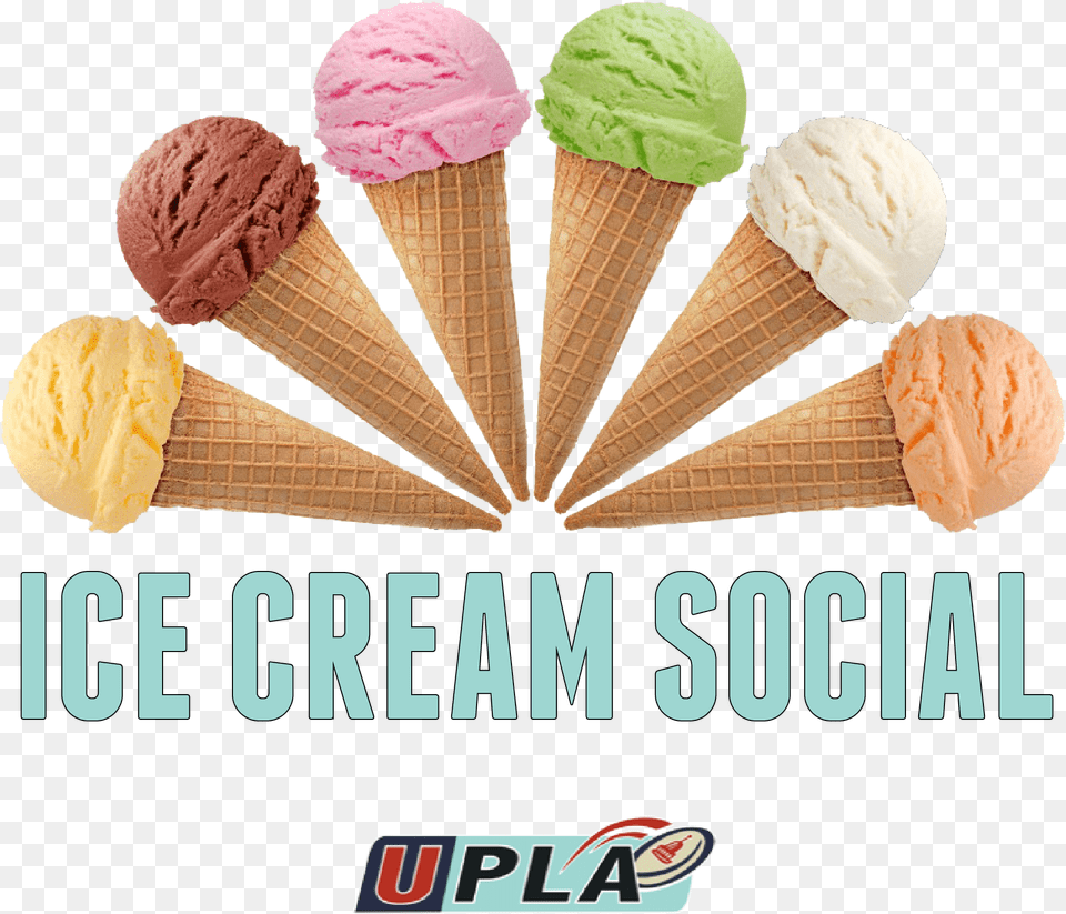Photo For Ice Cream Social 5 Ice Cream Cones, Dessert, Food, Ice Cream, Soft Serve Ice Cream Free Png
