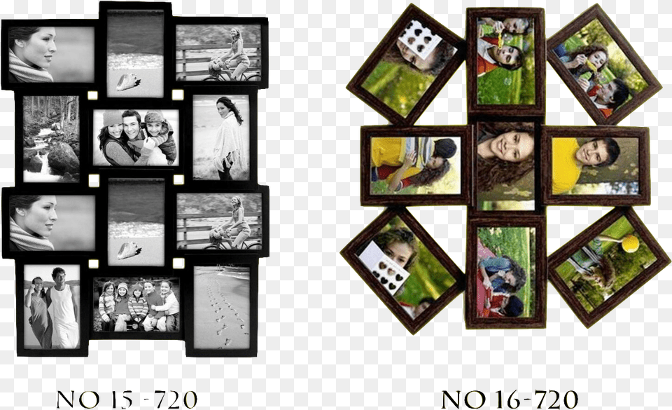 Photo Frame Design, Art, Collage, Adult, Female Png Image