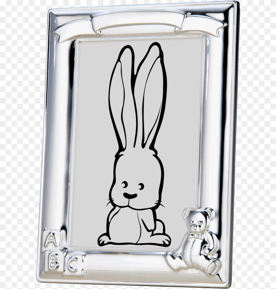 Photo Frame With Abc Blocks And Bear, Animal, Hare, Mammal, Rodent Free Png