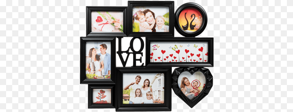 Photo Frames Heart, Art, Collage, Adult, Female Free Png Download