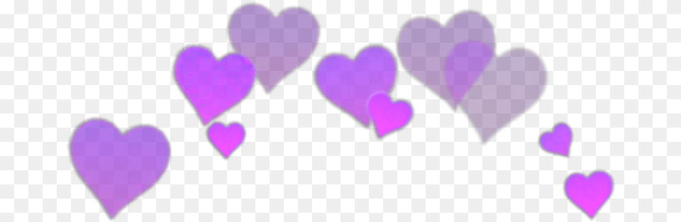 Photo Heart Booth Collections Black Heart Crown Transparent, Purple, Symbol Png Image