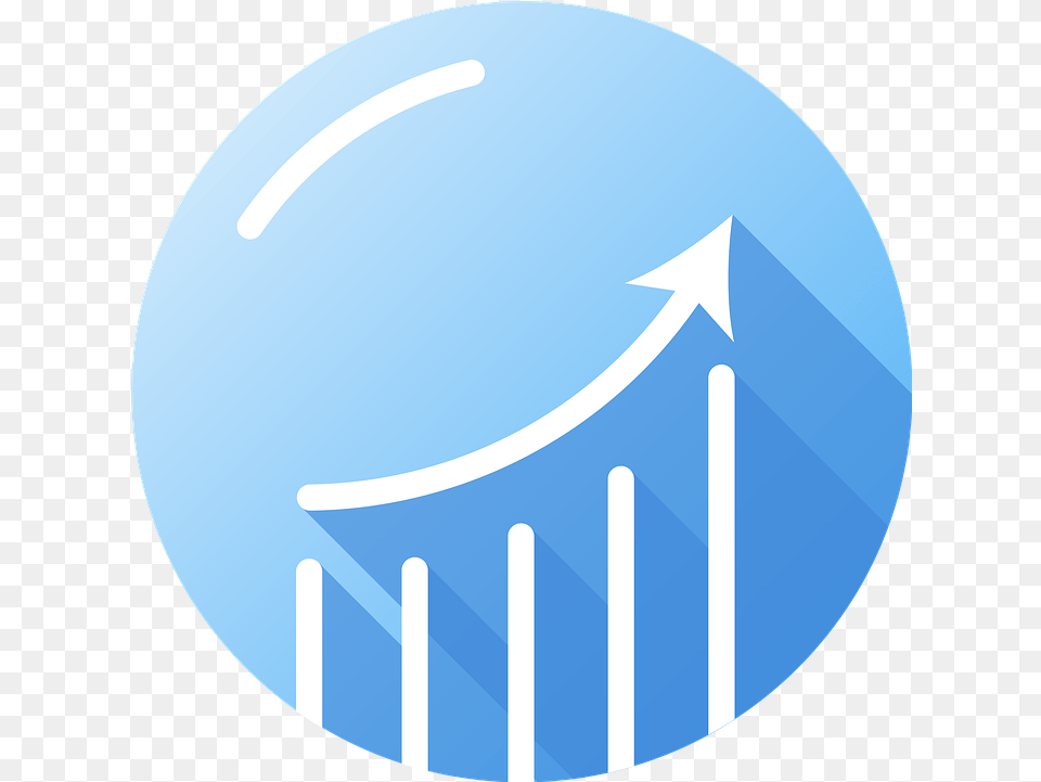 Photo Icon Stock Marketing Analysis Growth Arrow Max Vertical, Sphere, Disk Free Transparent Png