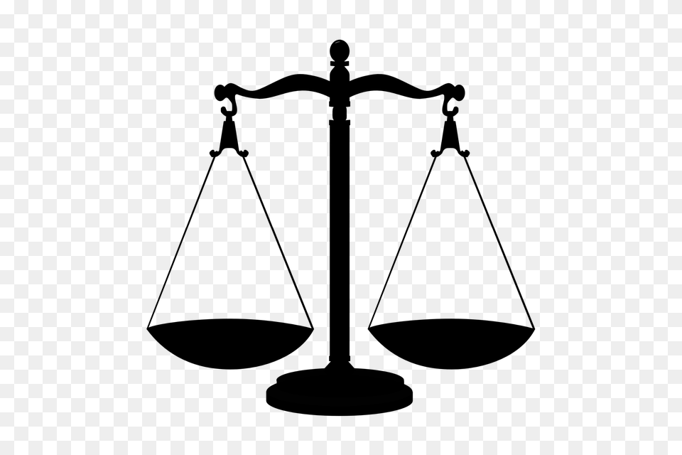Photo Justice Scales Scale Balance Silhouette Libra, Gray Free Transparent Png