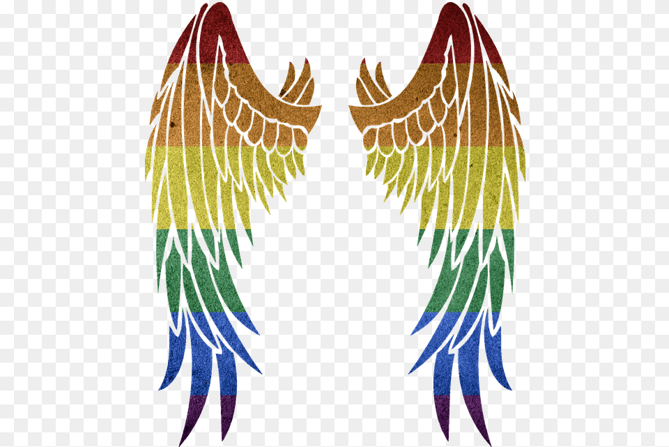 Photo Lgbt Love Lesbian Gay Flag Symbol Pride Rainbow Vector Angel Wings, Pattern, Accessories, Art, Ornament Png