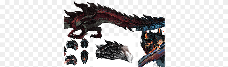 Photo Monster Hunter Glavenus, Dragon, Animal, Fish, Sea Life Free Png