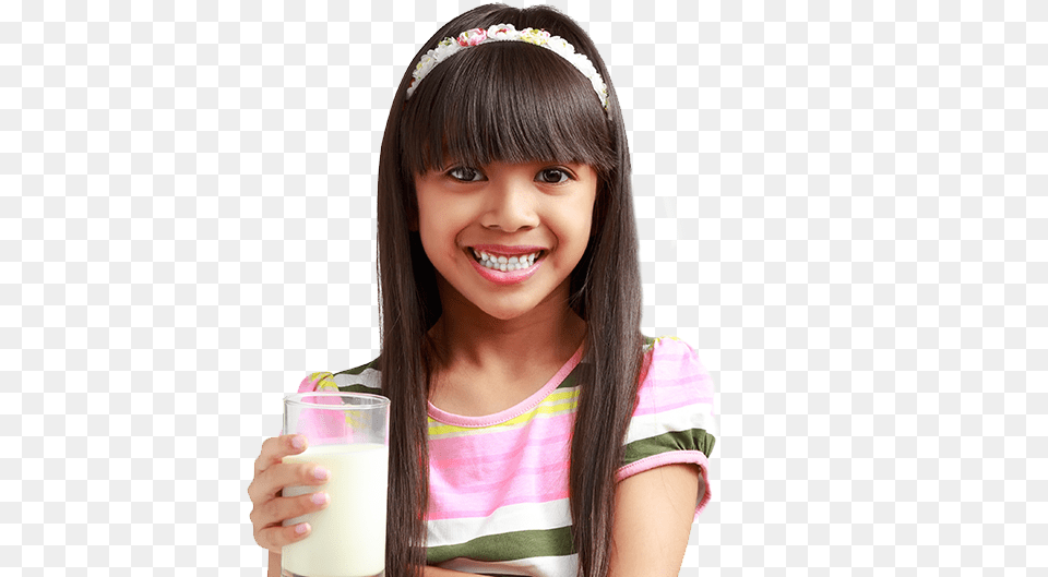 Photo Of A Girl Holding A Glass Of Milk Girl, Beverage, Head, Person, Photography Free Transparent Png