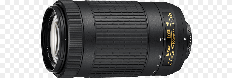 Photo Of Af P Dx Nikkor 70 300mm, Electronics, Camera, Camera Lens Free Png Download