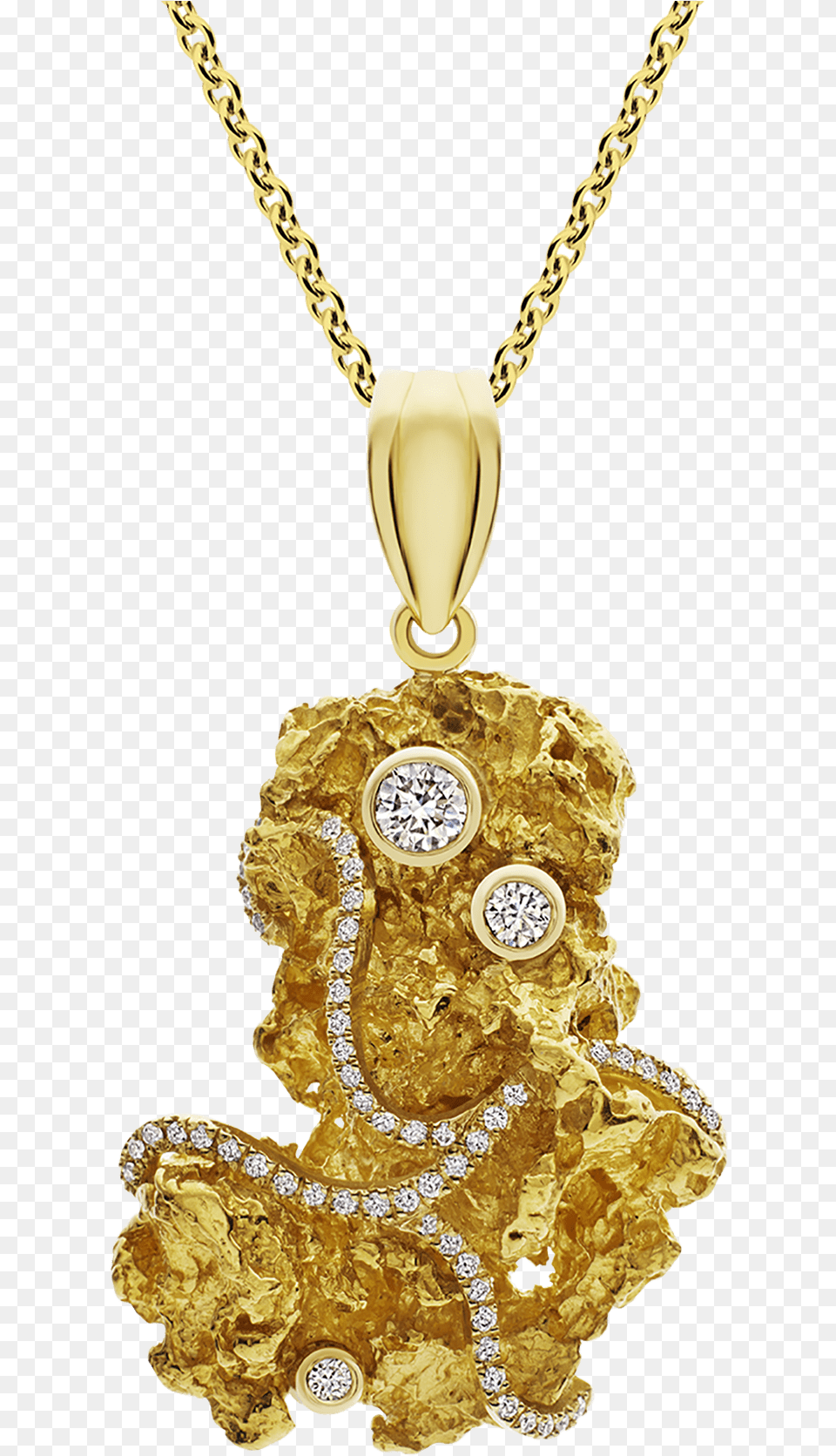 Photo Of Diamond Nugget Pendant Gold Nugget Pearl Pendant, Accessories, Jewelry, Necklace, Treasure Free Transparent Png