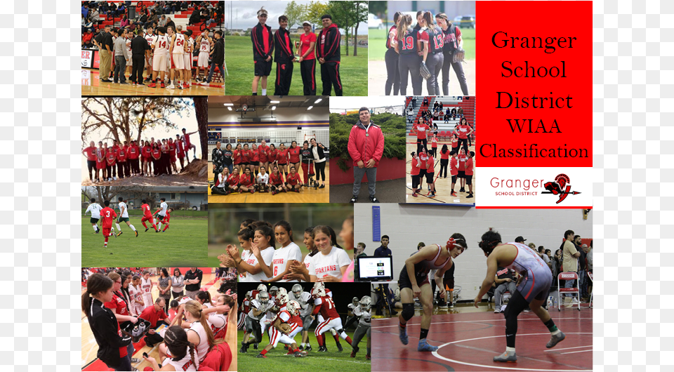 Photo Of Granger Students Playing Sports Crew, Art, Person, People, Collage Free Png Download