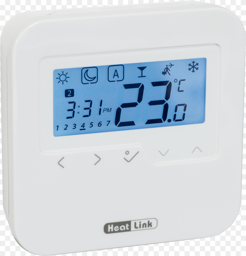 Photo Of Heatlink Wired Digital Timer Thermostat With Radio Clock, Computer Hardware, Digital Clock, Electronics, Hardware Free Png Download