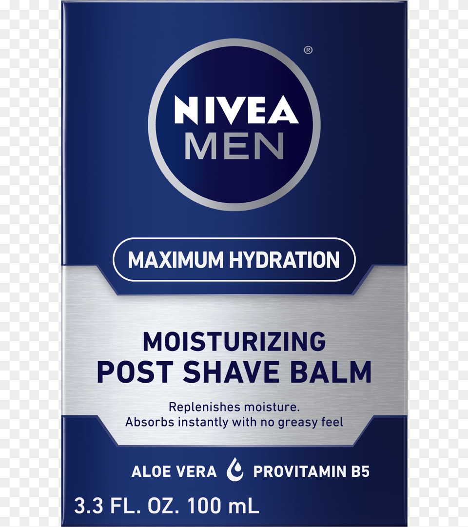 Photo Of Nivea Men Maximum Hydration Post Shave Balm Lotion After Shaving, Advertisement, Poster Png Image