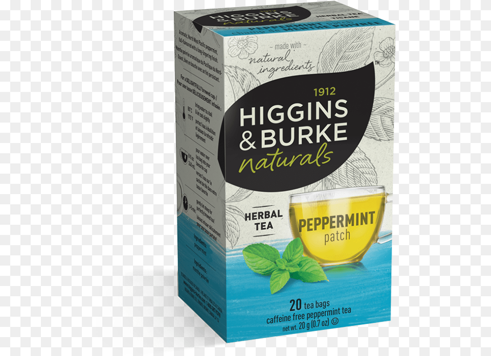 Photo Of Peppermint Patch Tea Box Of Higgins And Burke Peppermint Tea, Beverage, Green Tea, Herbal, Herbs Png