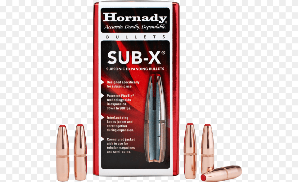 Photo Of Sub X Bullet From Hornady Hornady Sst 65 Bullets, Ammunition, Weapon Free Png Download