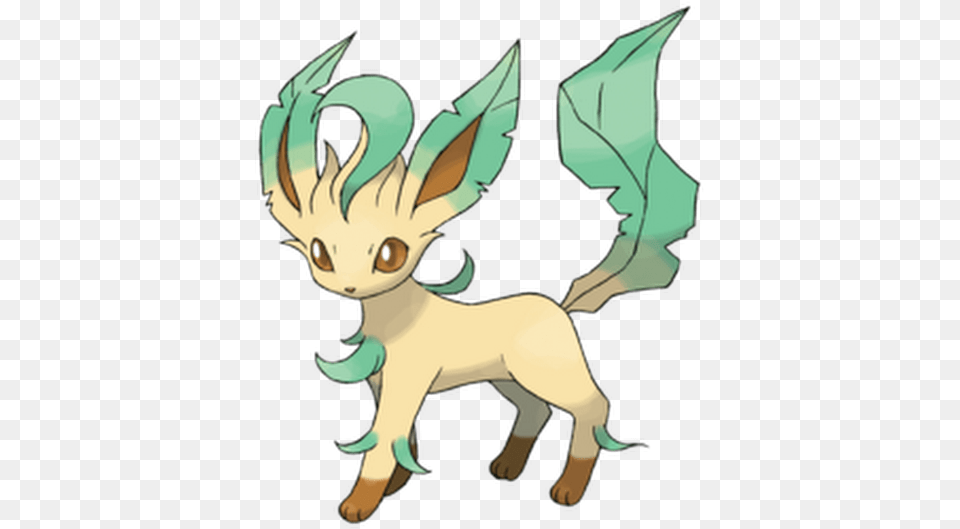 Photo Pokemon Leafeon, Baby, Person, Dragon, Face Free Png