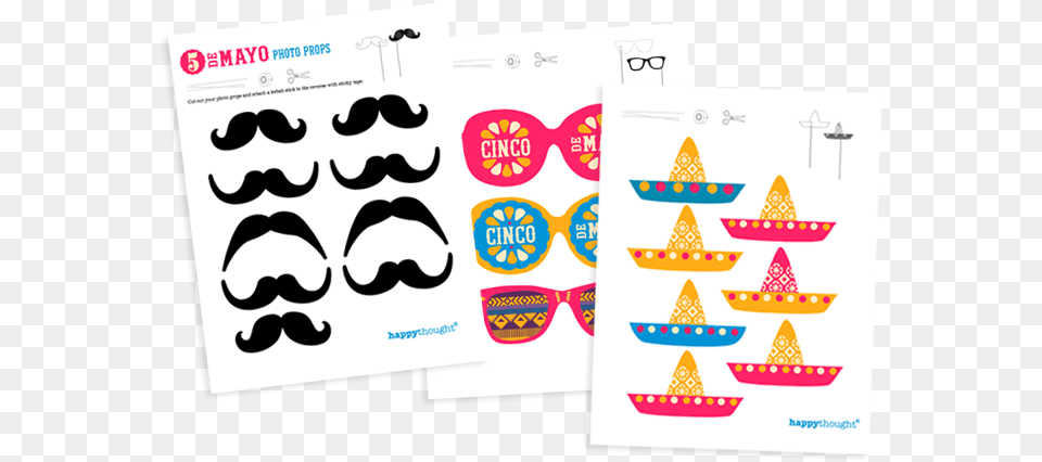Photo Prop Printable Instantly Cinco De Mayo, Clothing, Hat, Face, Head Free Transparent Png