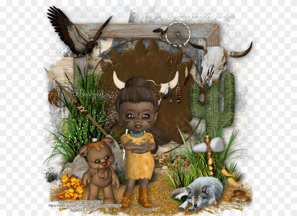 Photo Regina Indian Girl Zpsyvhfptkq Cartoon, Doll, Toy, Pet, Animal Free Png Download