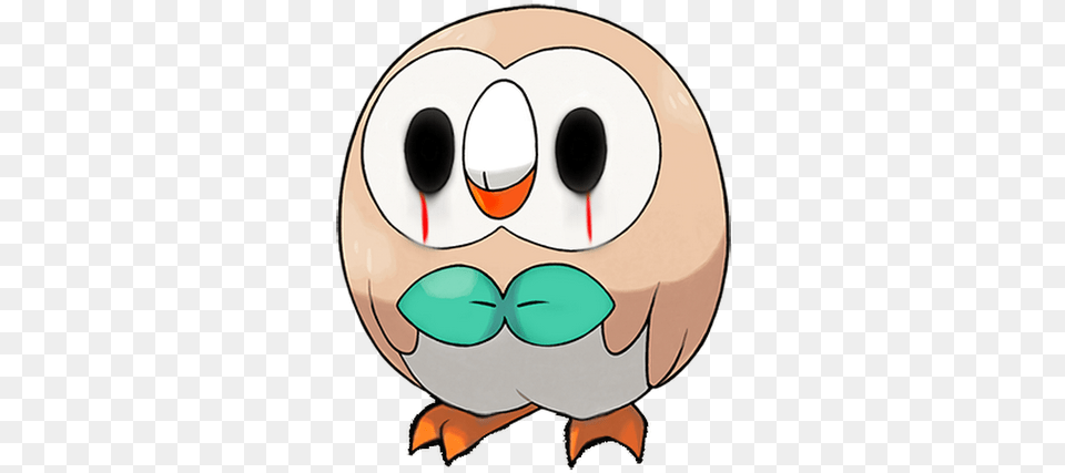 Photo Rowlet Face Free Png