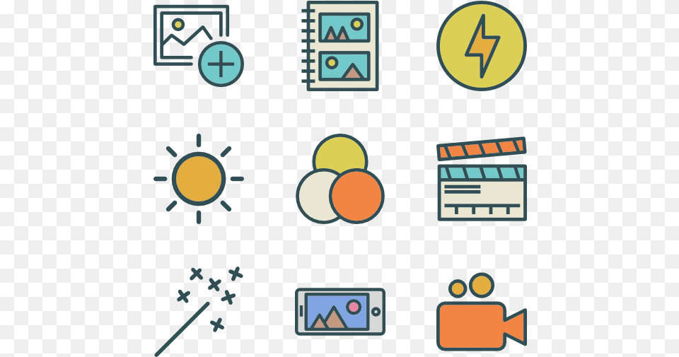 Photo School Elements Icon Free Png Download