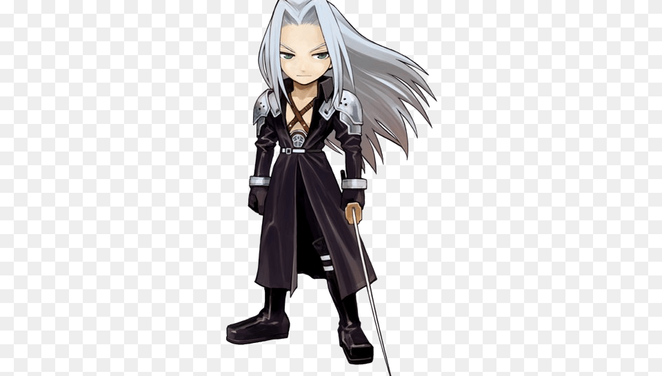 Photo Sephiroth Final Fantasy Chibi, Book, Comics, Publication, Adult Free Png Download