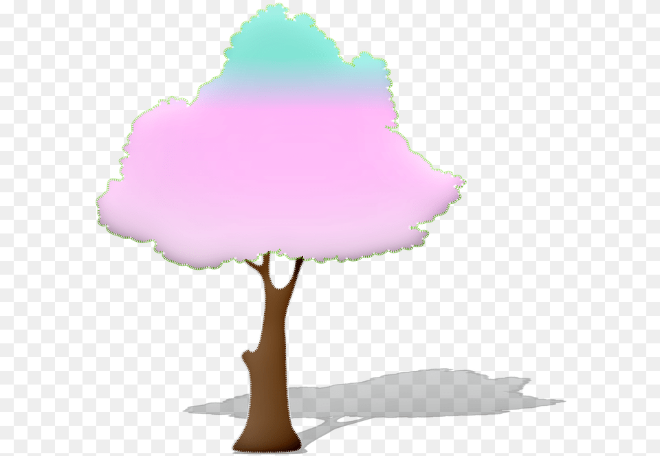 Photo Shadow Stitched Tree Nature Cherry Blossoms Girly, Plant, Outdoors Free Png Download