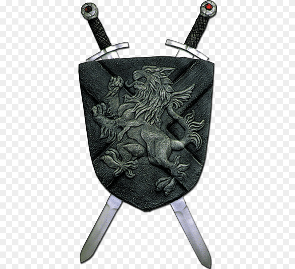 Photo Shield Mediaeval Shield And Sword Prop, Armor, Weapon, Blade, Dagger Png